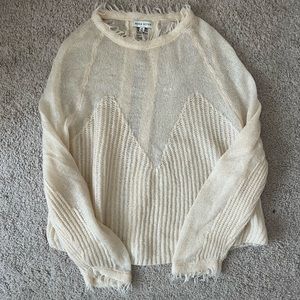 Cream Sweater - MOON RIVER size M